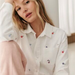 Sézane Linen Tomboy Shirt
